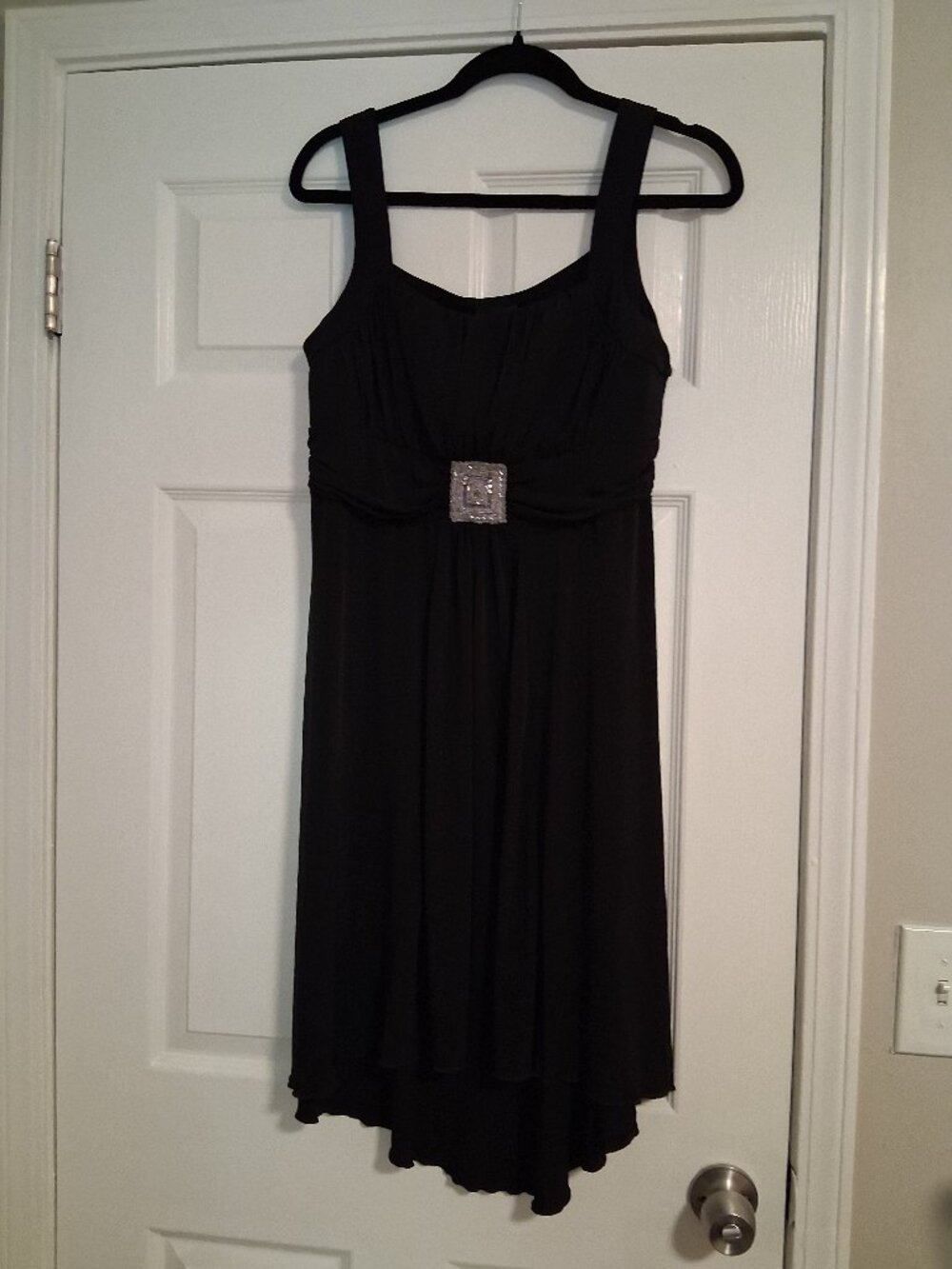 Women's En Focus brand dress, size 14 Petite, Black, Gothy, Witchy